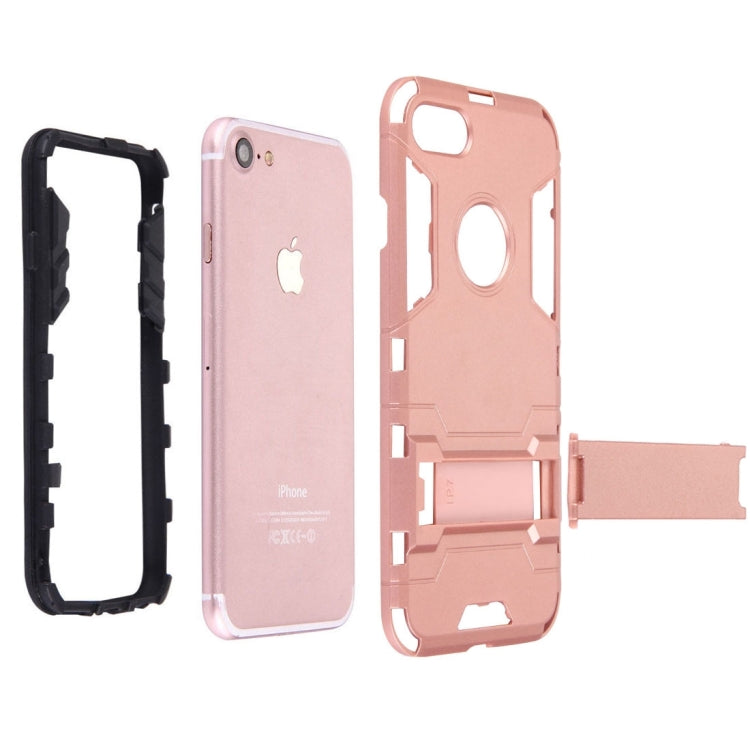 For  iPhone 8 & 7  Separable TPU + PC Combination Case with Holder
