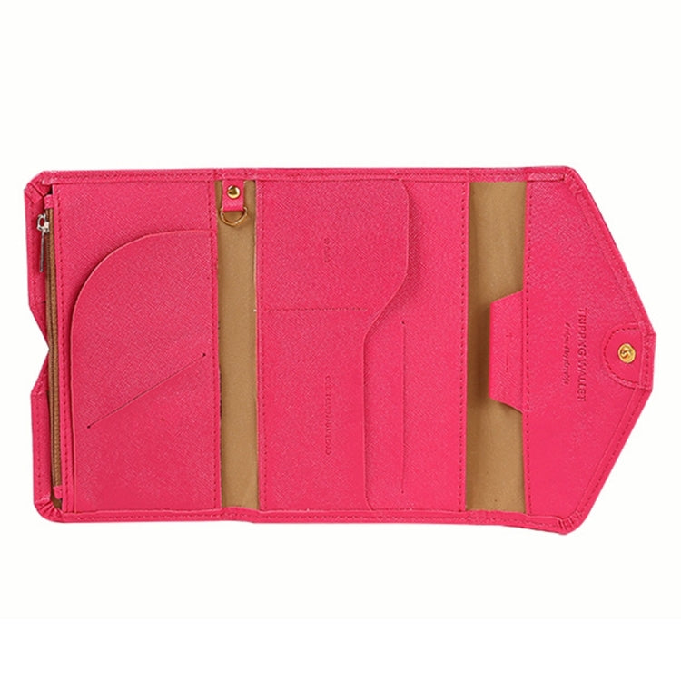 Multi-function PU Leather Three-folding Hand Bag Wallet Passport Bag Phone Bag Certificates Bag with Card Slot & Wallet