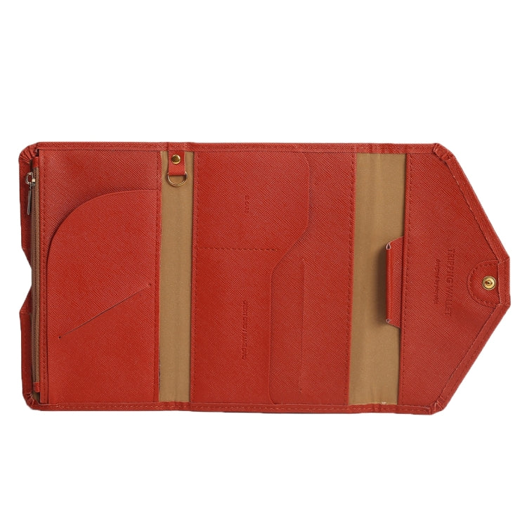 Multi-function PU Leather Three-folding Hand Bag Wallet Passport Bag Phone Bag Certificates Bag with Card Slot & Wallet