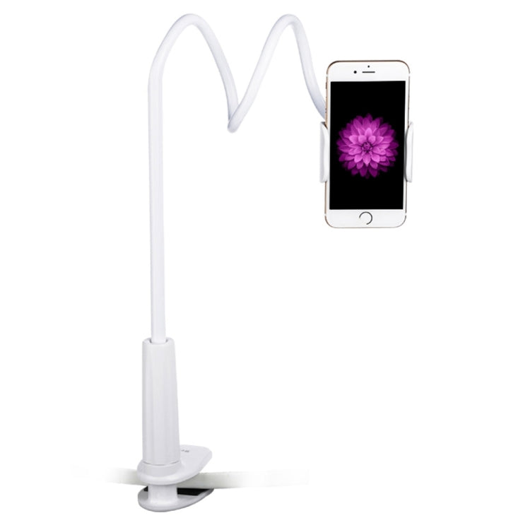 Universal Classic Style Upgrade Edition Flexible Long Arm Lazy Clamp Clip Bracket Desktop Headboard Holder, for 3-6 inch Smartphone , Length:75cm(White)
