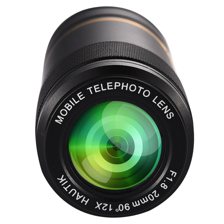 HAUTIK HK-005 Universal 12X 20mm F1.8 Telephoto Lens with Clip, For iPhone, Galaxy, Sony, Lenovo, HTC, Huawei, Google, LG, Xiaomi, other Smartphones and Ultra-thin Digital Camera