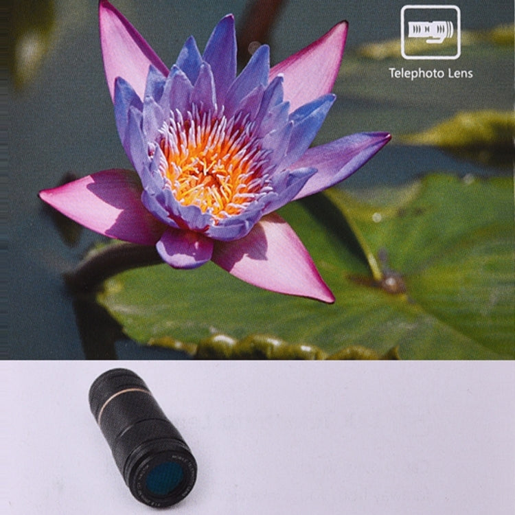 HAUTIK HK-005 Universal 12X 20mm F1.8 Telephoto Lens with Clip, For iPhone, Galaxy, Sony, Lenovo, HTC, Huawei, Google, LG, Xiaomi, other Smartphones and Ultra-thin Digital Camera