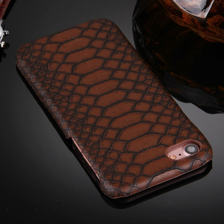 For  iPhone 8 & 7  Snakeskin Texture Paste Skin PC Protective Case