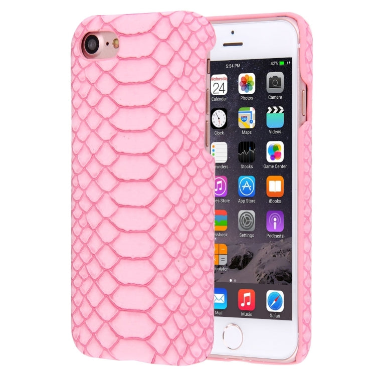 For  iPhone 8 & 7  Snakeskin Texture Paste Skin PC Protective Case
