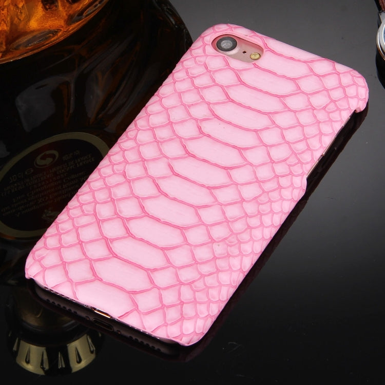 For  iPhone 8 & 7  Snakeskin Texture Paste Skin PC Protective Case