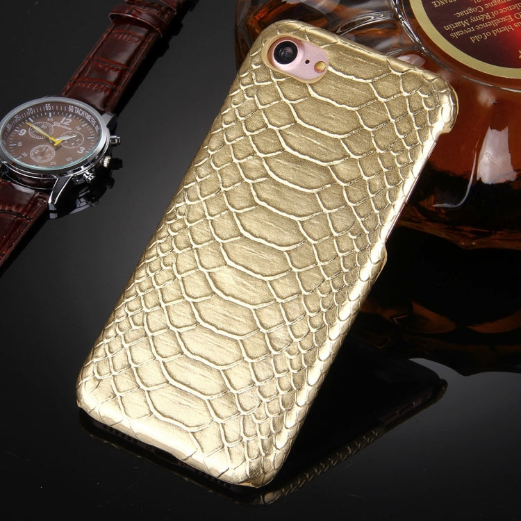 For  iPhone 8 & 7  Snakeskin Texture Paste Skin PC Protective Case