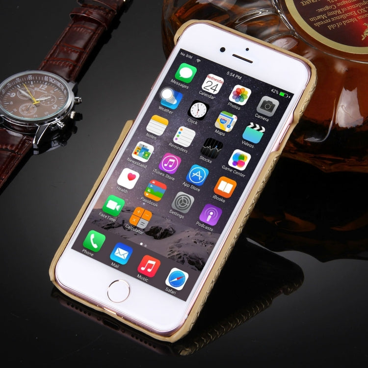For  iPhone 8 & 7  Snakeskin Texture Paste Skin PC Protective Case