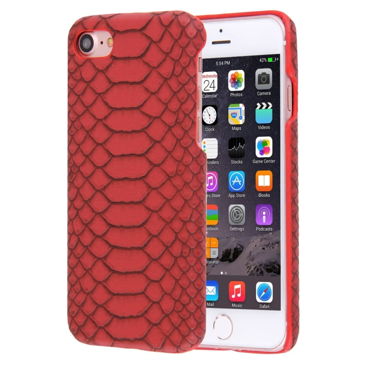 For  iPhone 8 & 7  Snakeskin Texture Paste Skin PC Protective Case