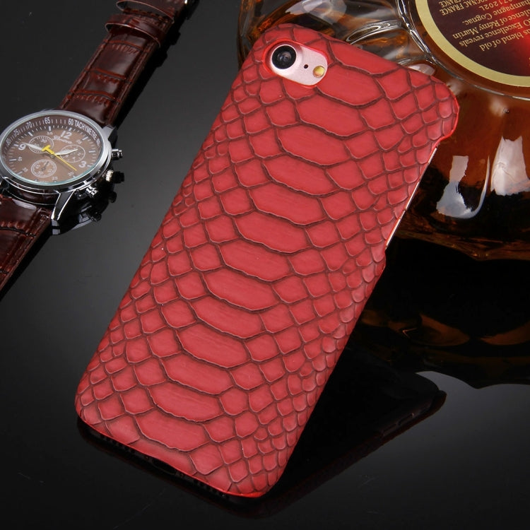 For  iPhone 8 & 7  Snakeskin Texture Paste Skin PC Protective Case