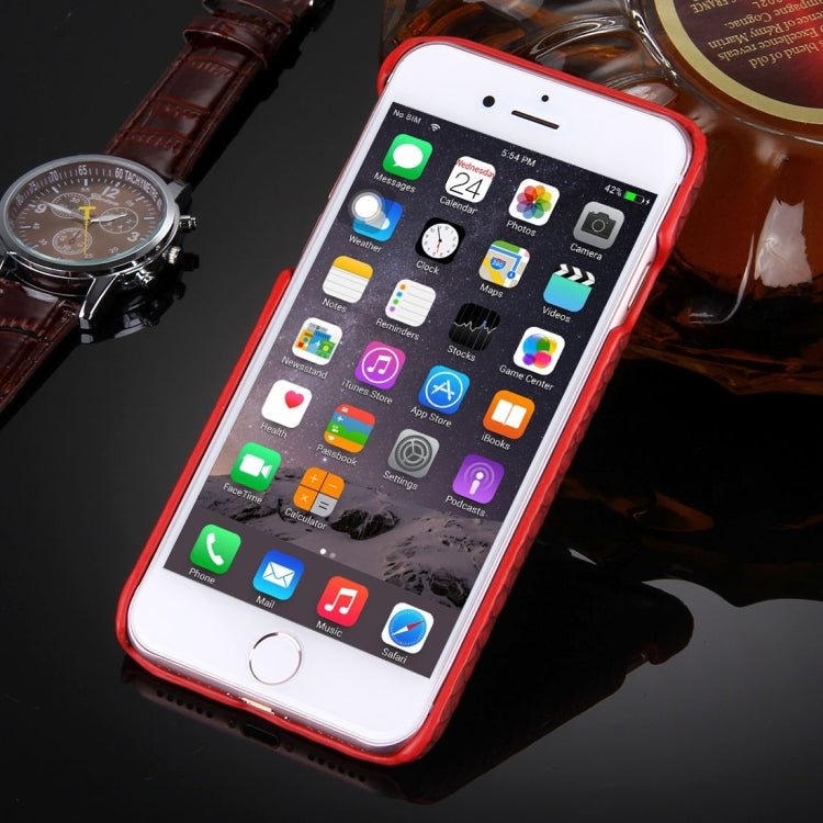 For  iPhone 8 & 7  Snakeskin Texture Paste Skin PC Protective Case