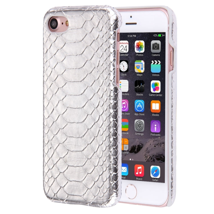 For  iPhone 8 & 7  Snakeskin Texture Paste Skin PC Protective Case