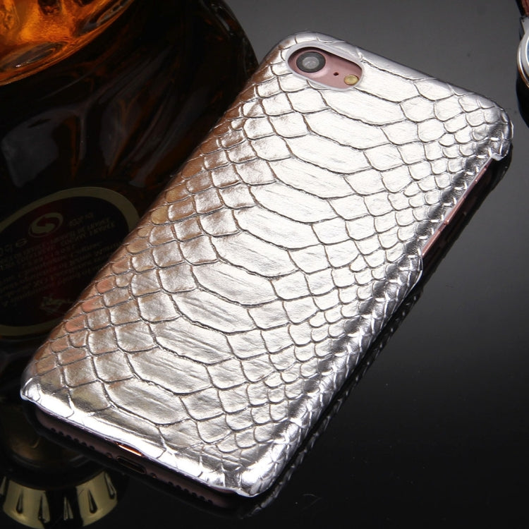 For  iPhone 8 & 7  Snakeskin Texture Paste Skin PC Protective Case