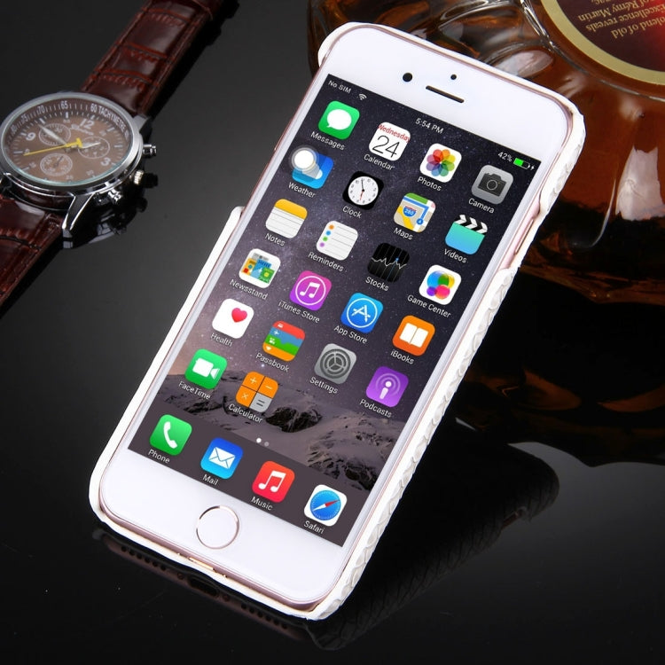 For  iPhone 8 & 7  Snakeskin Texture Paste Skin PC Protective Case