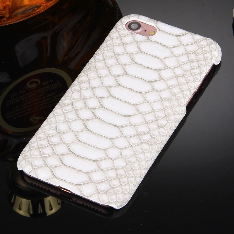 For  iPhone 8 & 7  Snakeskin Texture Paste Skin PC Protective Case