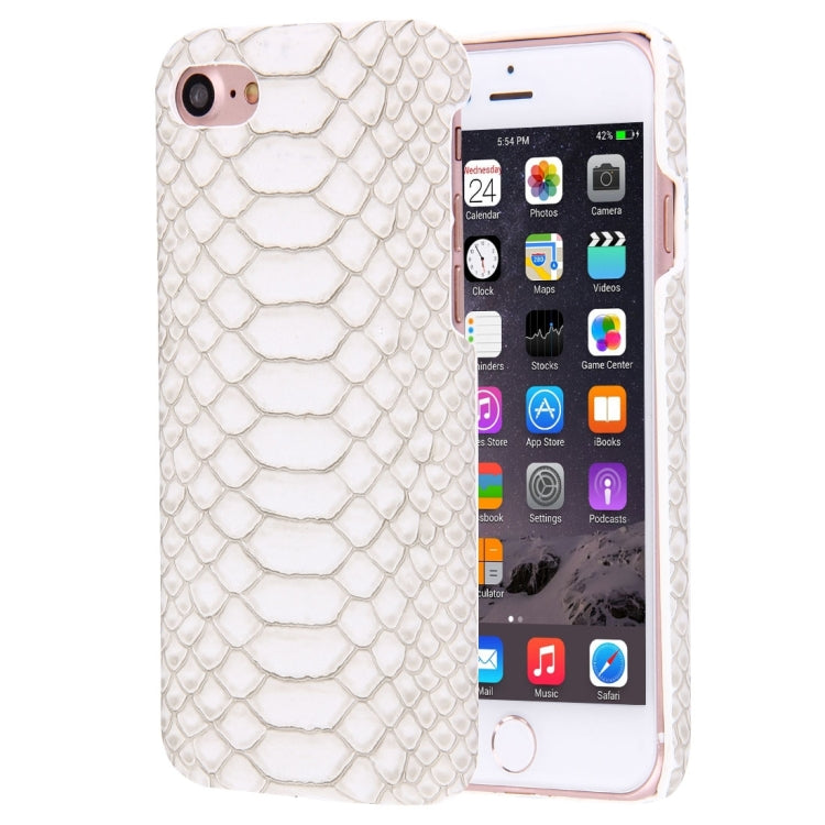 For  iPhone 8 & 7  Snakeskin Texture Paste Skin PC Protective Case