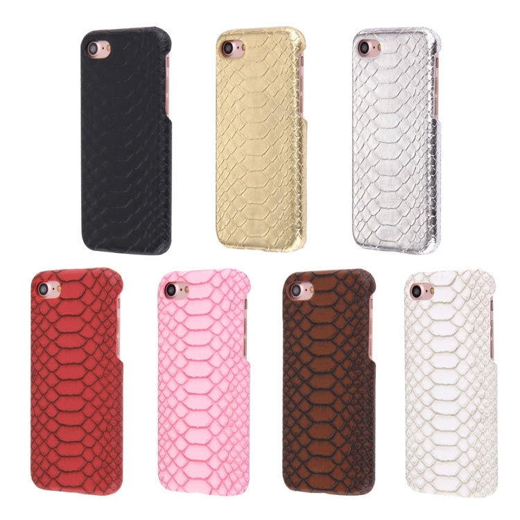 For  iPhone 8 & 7  Snakeskin Texture Paste Skin PC Protective Case