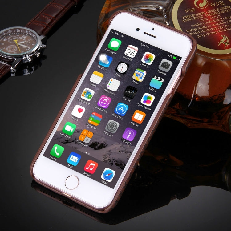 For  iPhone 8 & 7  Snakeskin Texture Paste Skin PC Protective Case with Lion Head Holder