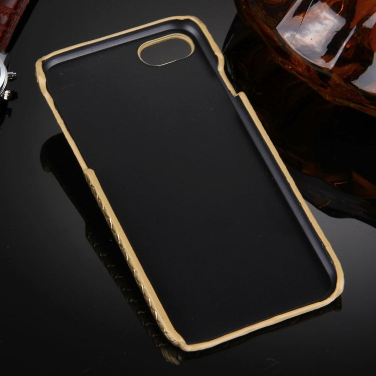 For  iPhone 8 & 7  Snakeskin Texture Paste Skin PC Protective Case with Lion Head Holder