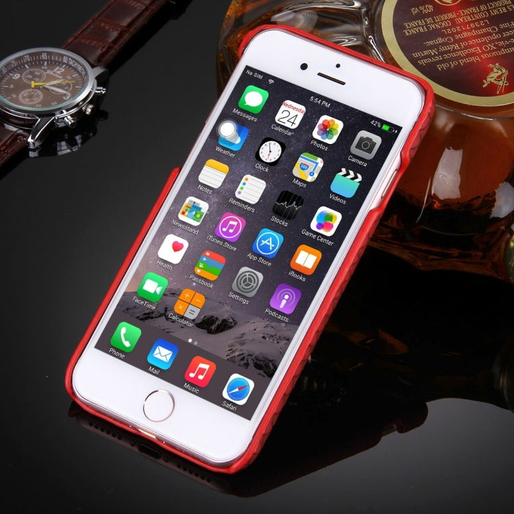 For  iPhone 8 & 7  Snakeskin Texture Paste Skin PC Protective Case with Lion Head Holder