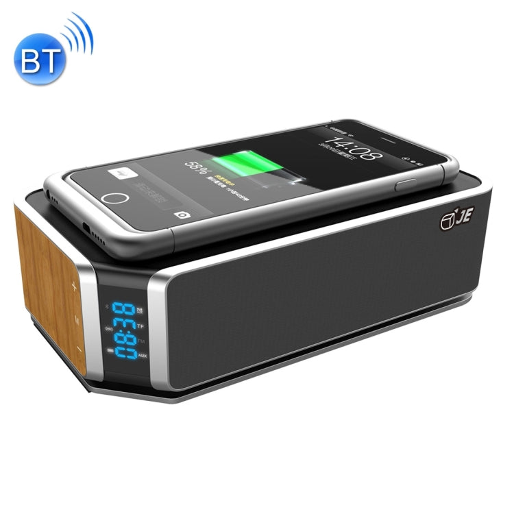 UT-11 Hifly Bluetooth 4.0 Handsfree Receive Call Music Speaker with Wireless Charging, NFC, Time & Alarm Clock, TF Card, Touch Buttons, FM Function