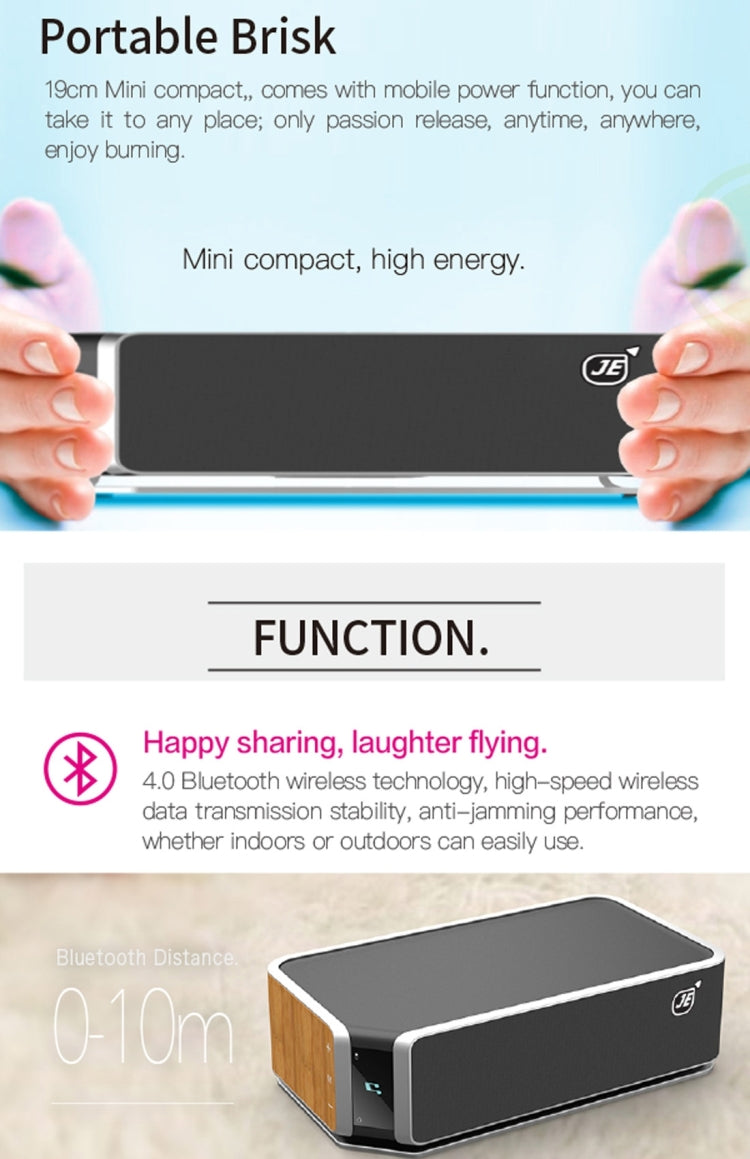 UT-11 Hifly Bluetooth 4.0 Handsfree Receive Call Music Speaker with Wireless Charging, NFC, Time & Alarm Clock, TF Card, Touch Buttons, FM Function