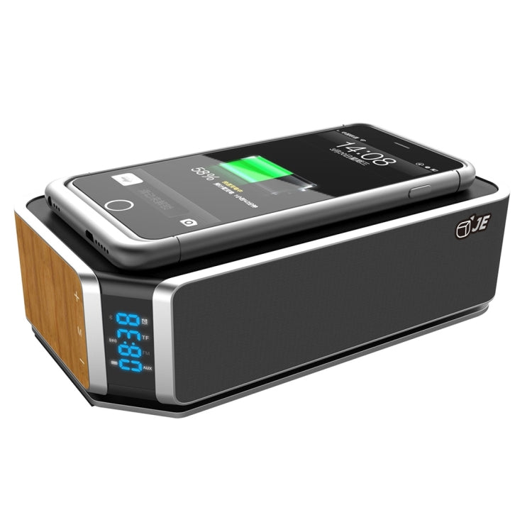 UT-11 Hifly Bluetooth 4.0 Handsfree Receive Call Music Speaker with Wireless Charging, NFC, Time & Alarm Clock, TF Card, Touch Buttons, FM Function