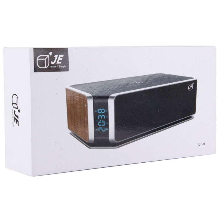 UT-11 Hifly Bluetooth 4.0 Handsfree Receive Call Music Speaker with Wireless Charging, NFC, Time & Alarm Clock, TF Card, Touch Buttons, FM Function