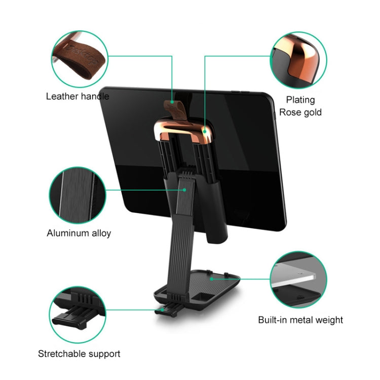 Luggage-shaped Retractable Folding Desktop Stand for Mobile Phones and Tablets Under 13 inch