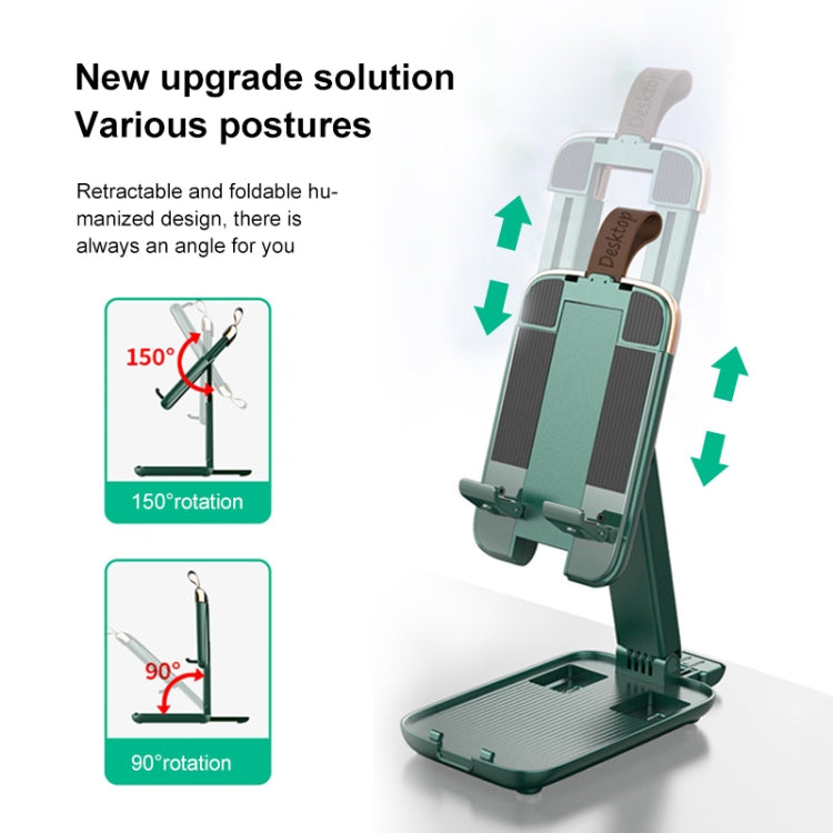 Luggage-shaped Retractable Folding Desktop Stand for Mobile Phones and Tablets Under 13 inch