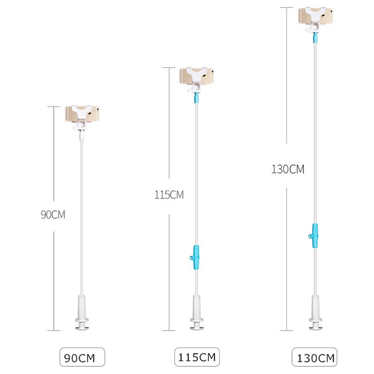 UBN-48 Extended Version Rotatable and Detachable Lazy Desktop Bedside Stand Mobile Phone Stand, Height: 130cm (Blue)