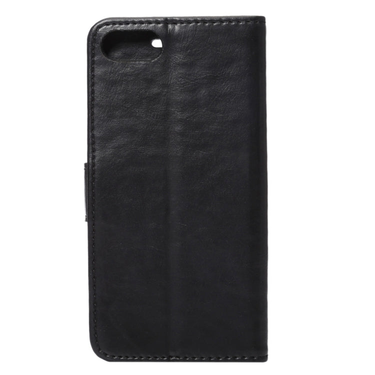 For  iPhone 8 & 7  Crazy Horse Pattern Horizontal Flip Leather Case with Holder & Card Slots & Wallet