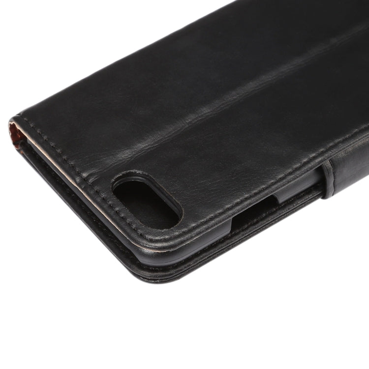 For  iPhone 8 & 7  Crazy Horse Pattern Horizontal Flip Leather Case with Holder & Card Slots & Wallet