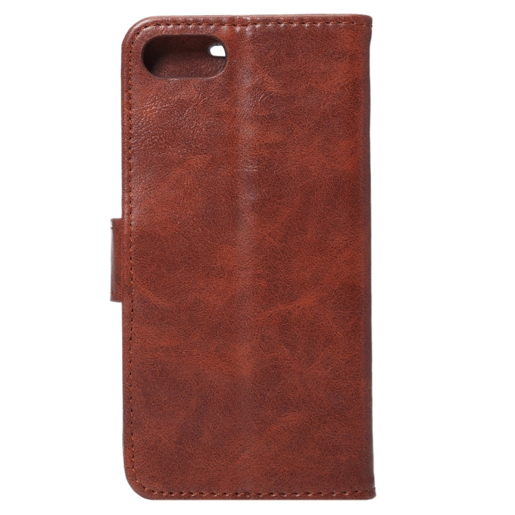 For  iPhone 8 & 7  Crazy Horse Pattern Horizontal Flip Leather Case with Holder & Card Slots & Wallet