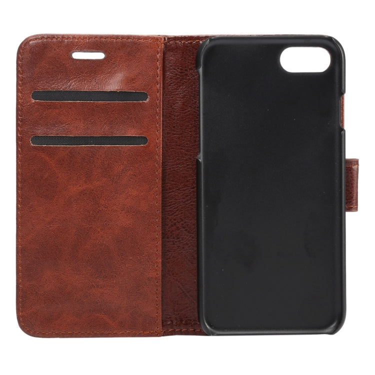 For  iPhone 8 & 7  Crazy Horse Pattern Horizontal Flip Leather Case with Holder & Card Slots & Wallet