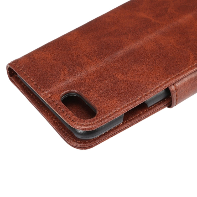 For  iPhone 8 & 7  Crazy Horse Pattern Horizontal Flip Leather Case with Holder & Card Slots & Wallet