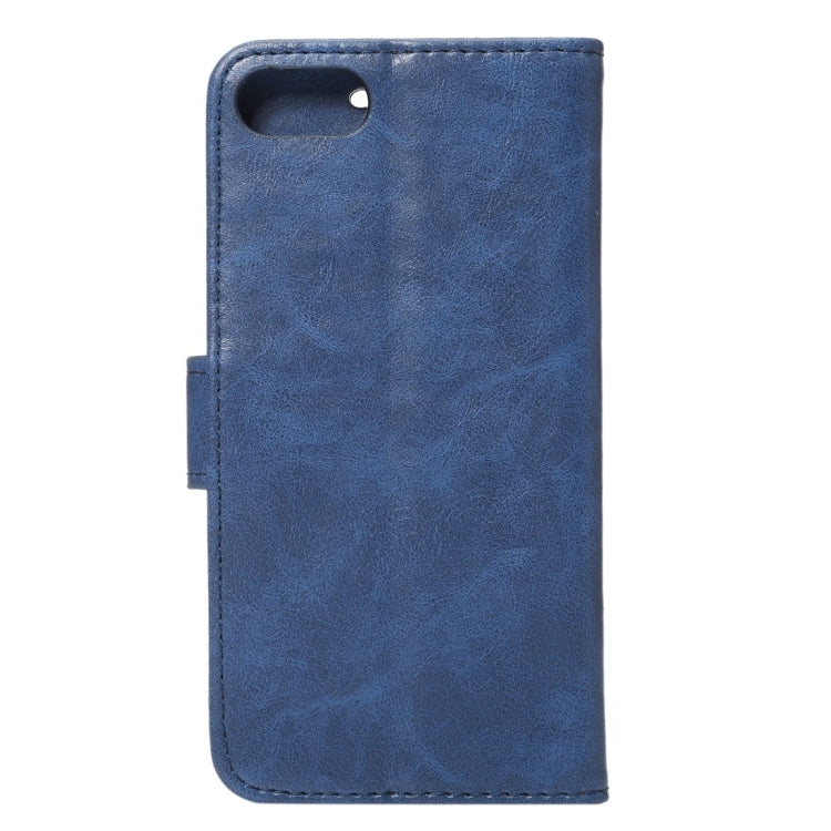 For  iPhone 8 & 7  Crazy Horse Pattern Horizontal Flip Leather Case with Holder & Card Slots & Wallet
