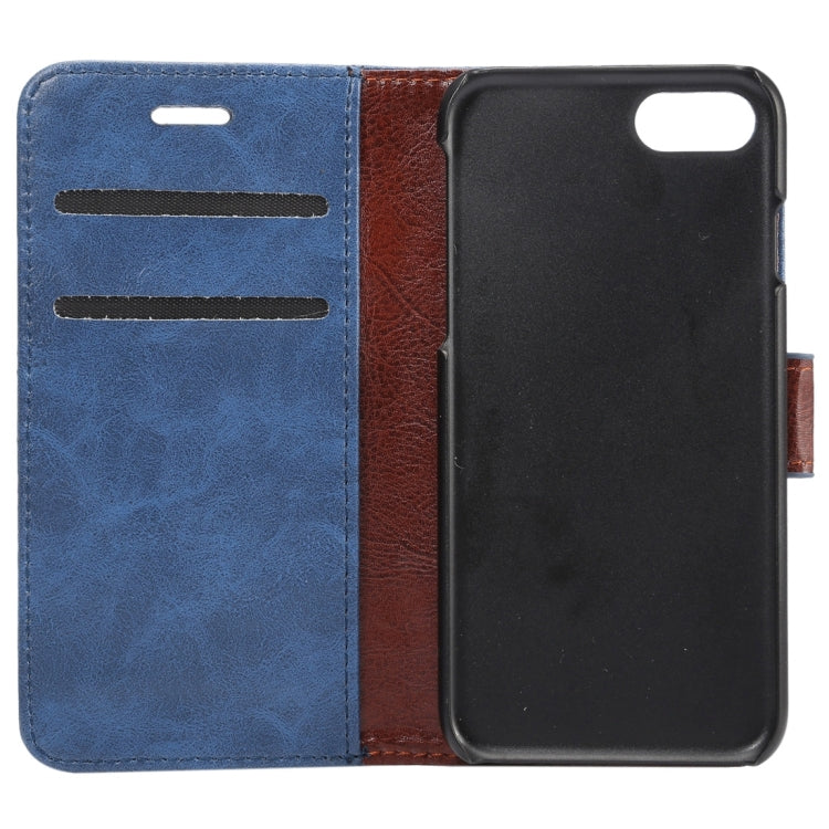 For  iPhone 8 & 7  Crazy Horse Pattern Horizontal Flip Leather Case with Holder & Card Slots & Wallet