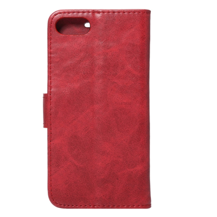 For  iPhone 8 & 7  Crazy Horse Pattern Horizontal Flip Leather Case with Holder & Card Slots & Wallet