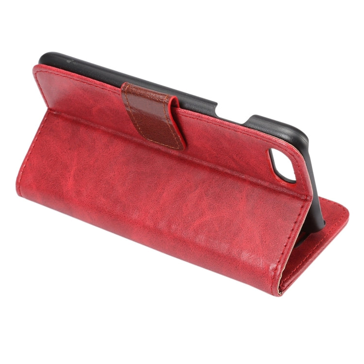 For  iPhone 8 & 7  Crazy Horse Pattern Horizontal Flip Leather Case with Holder & Card Slots & Wallet