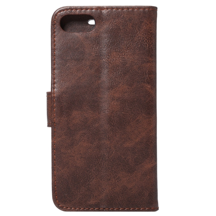 For  iPhone 8 & 7  Crazy Horse Pattern Horizontal Flip Leather Case with Holder & Card Slots & Wallet