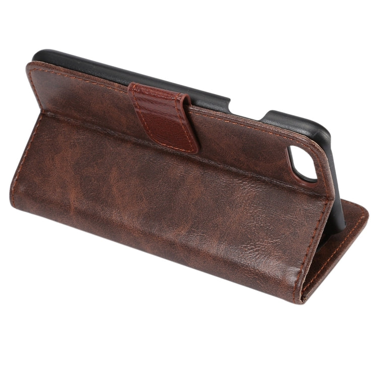 For  iPhone 8 & 7  Crazy Horse Pattern Horizontal Flip Leather Case with Holder & Card Slots & Wallet