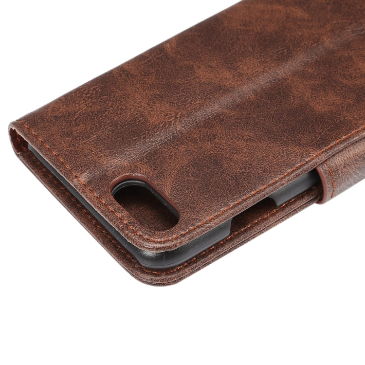 For  iPhone 8 & 7  Crazy Horse Pattern Horizontal Flip Leather Case with Holder & Card Slots & Wallet
