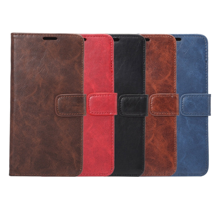 For  iPhone 8 & 7  Crazy Horse Pattern Horizontal Flip Leather Case with Holder & Card Slots & Wallet