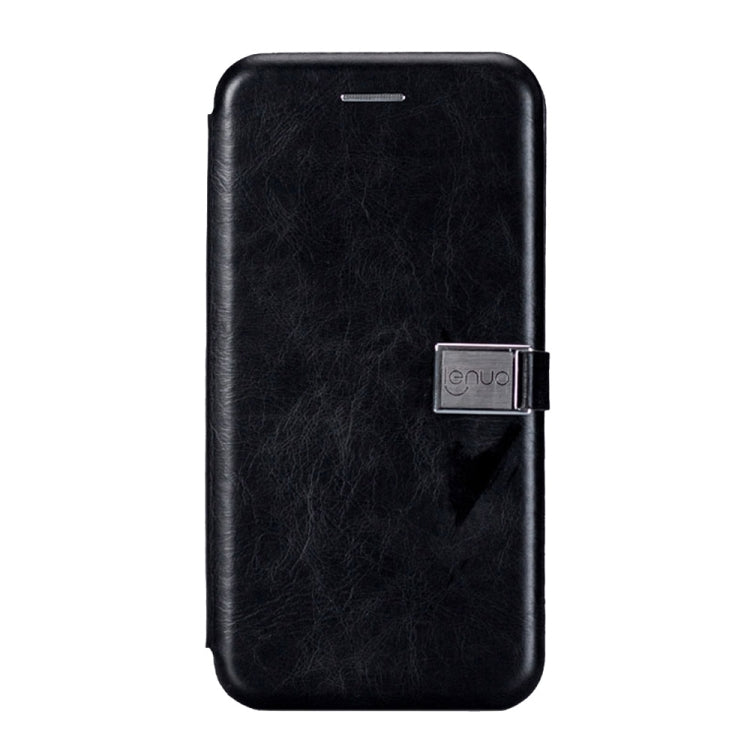 Lenuo for  iPhone 8 & 7  PU + TPU Crazy Horse Texture Horizontal Flip Leather Case with Card Slots