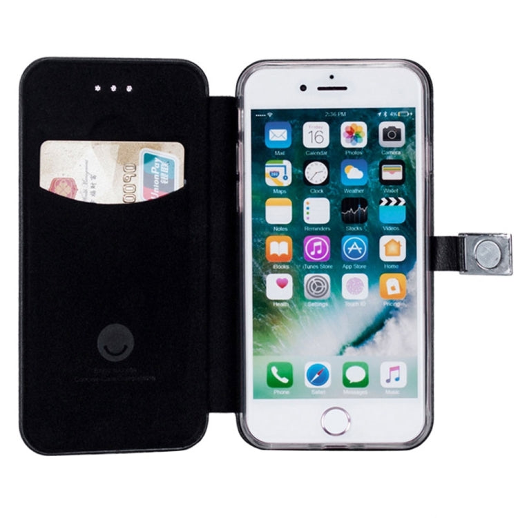 Lenuo for  iPhone 8 & 7  PU + TPU Crazy Horse Texture Horizontal Flip Leather Case with Card Slots