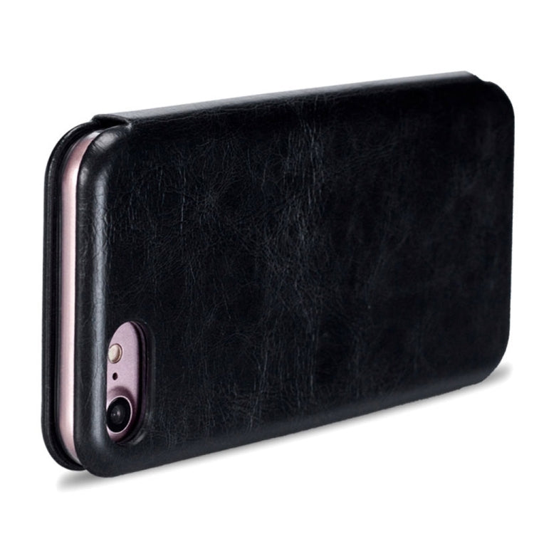 Lenuo for  iPhone 8 & 7  PU + TPU Crazy Horse Texture Horizontal Flip Leather Case with Card Slots