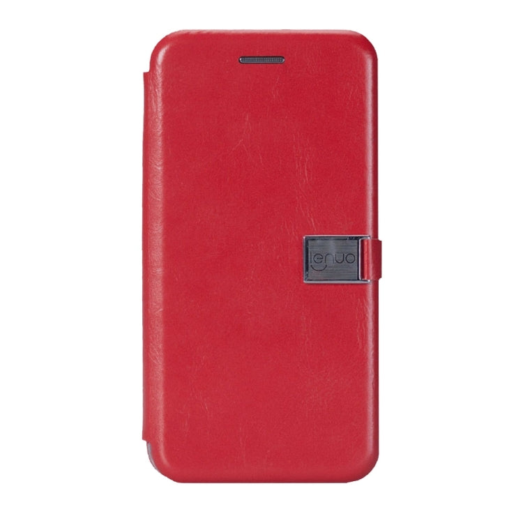 Lenuo for  iPhone 8 & 7  PU + TPU Crazy Horse Texture Horizontal Flip Leather Case with Card Slots