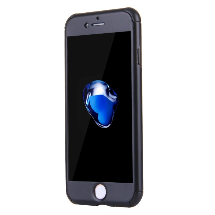 2 in 1 for  iPhone 8 & 7  360 Degrees Full Coverage Protection Hard PC Protective Case + Tempered Glass Screen Film