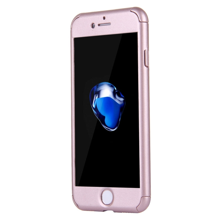 2 in 1 for  iPhone 8 & 7  360 Degrees Full Coverage Protection Hard PC Protective Case + Tempered Glass Screen Film