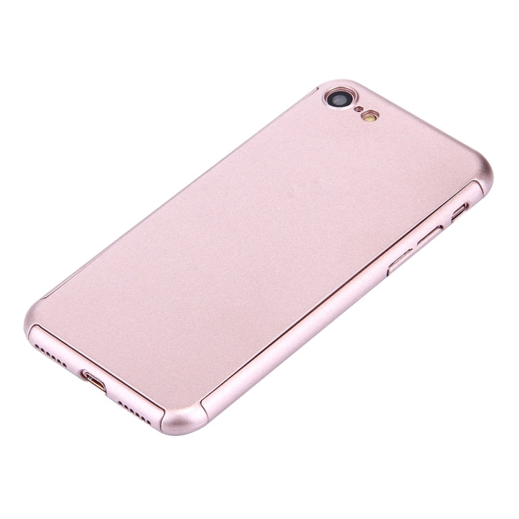 2 in 1 for  iPhone 8 & 7  360 Degrees Full Coverage Protection Hard PC Protective Case + Tempered Glass Screen Film